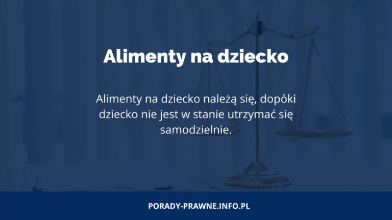 Alimenty na dziecko