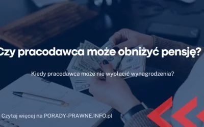 Czy pracodawca może obniżyć pensję Czy pracodawca może obniżyć pensję