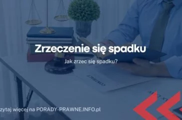 zreczenie się spadku