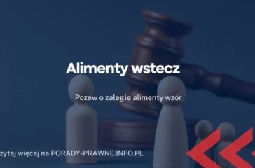 alimenty wstecz