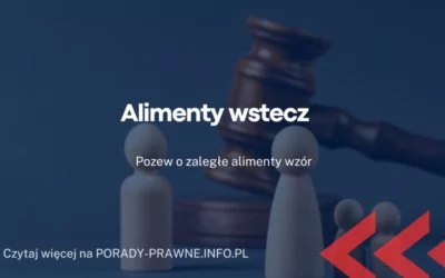 alimenty wstecz