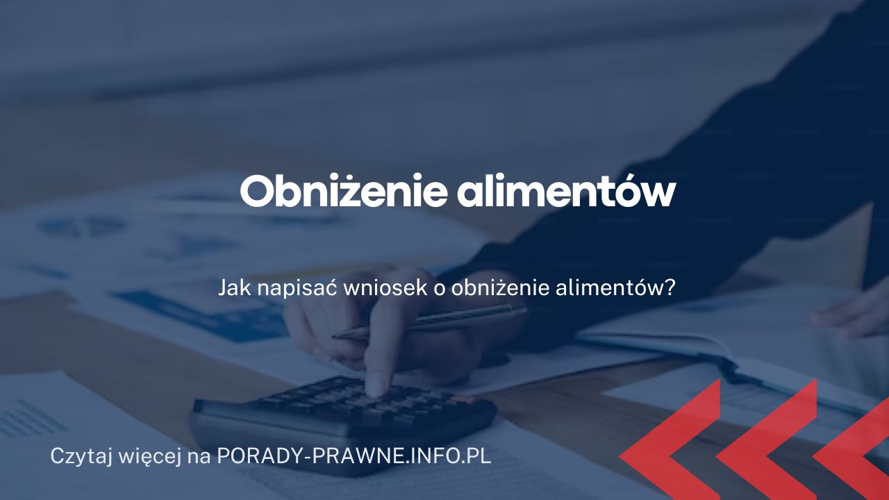 obniżenie alimentów