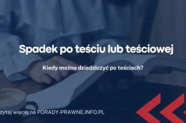 Spadek po teściu lub teściowej