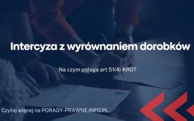 intercyza z wyrównaniem dorobków intercyza z wyrównaniem dorobków