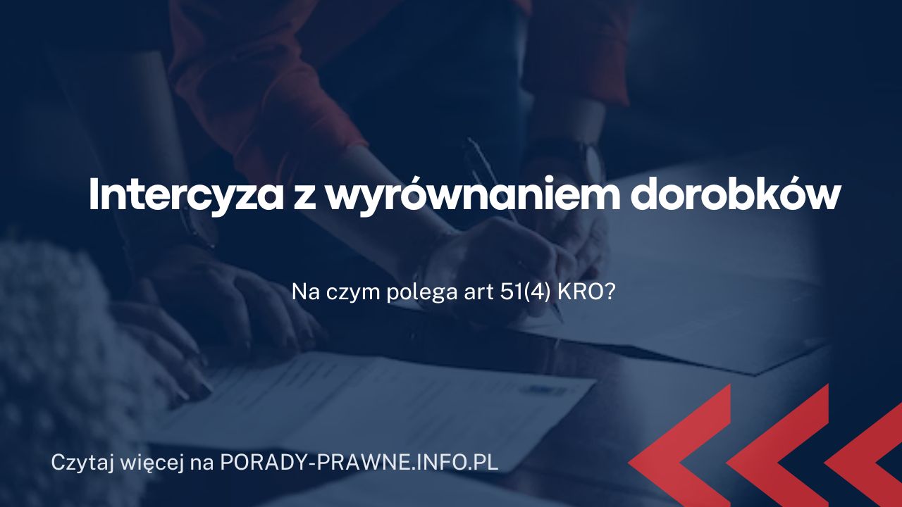 intercyza z wyrównaniem dorobków