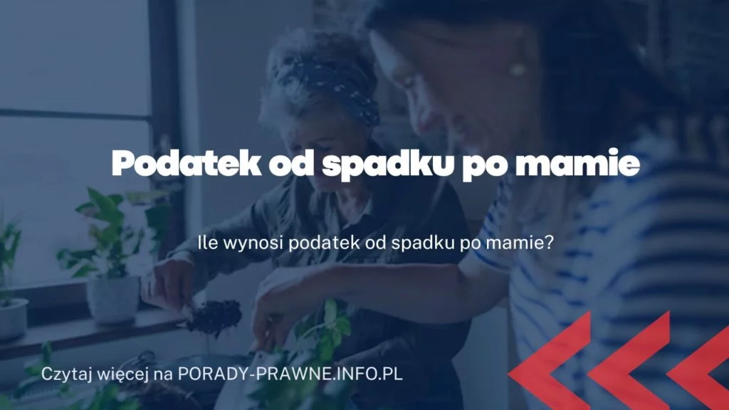 Podatek od spadku po mamie – kwota wolna od podatku w spadku po rodzicach