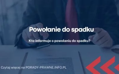 powołanie do spadku powołanie do spadku