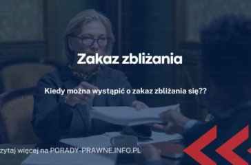 zakaz zbliżania się