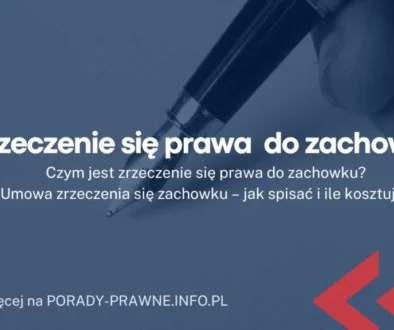 Zrzeczenie się prawa do zachowku