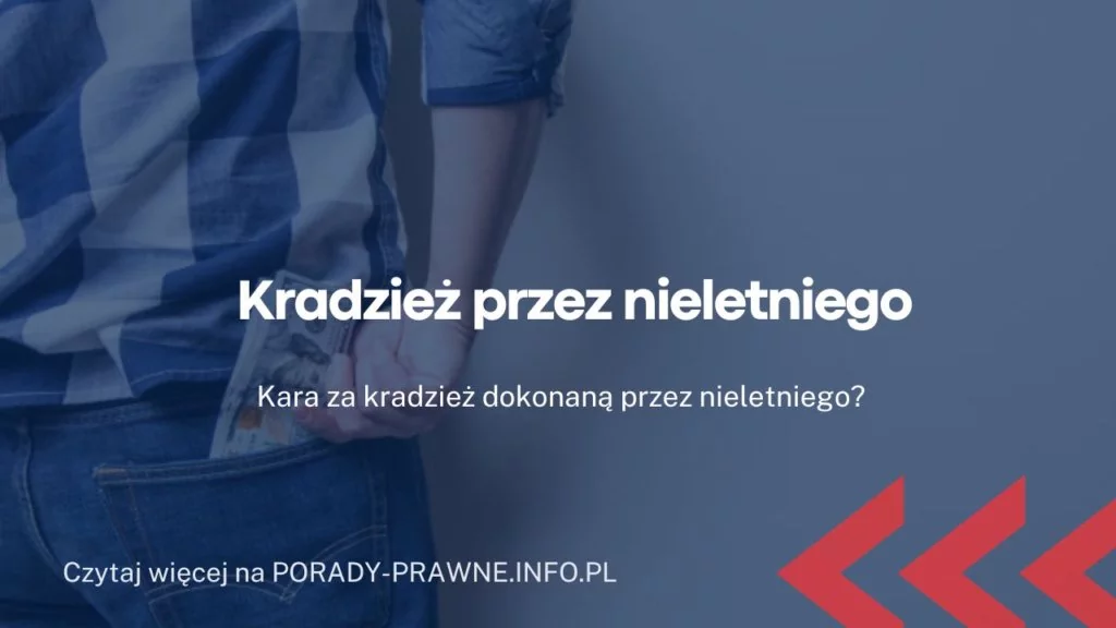 Kradzież przez nieletniego. Co grozi za kradzież w sklepie nieletniemu?