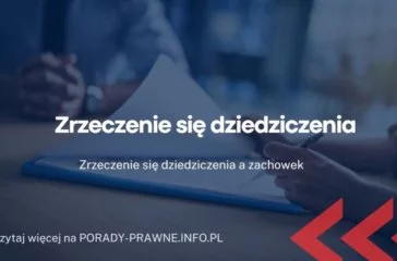 zrzeczenie sie dziedziczenia