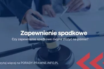 zapewnienie spadkowe