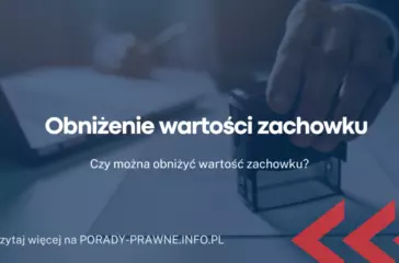 obnizenie wartosci zachowku