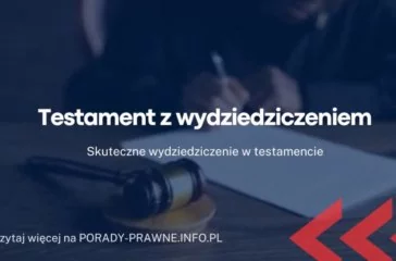 testament z wydziedziczeniem