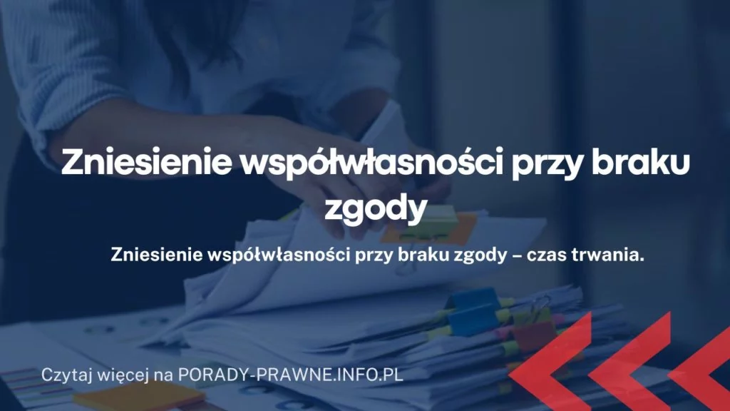 Zniesienie współwłasności przy braku zgody